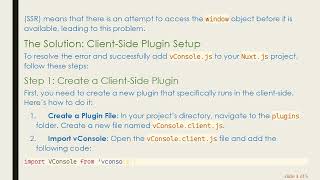 How to Add vConsole.js to Your NuxtJS Application