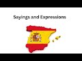 Spanish - Sayings and expressions