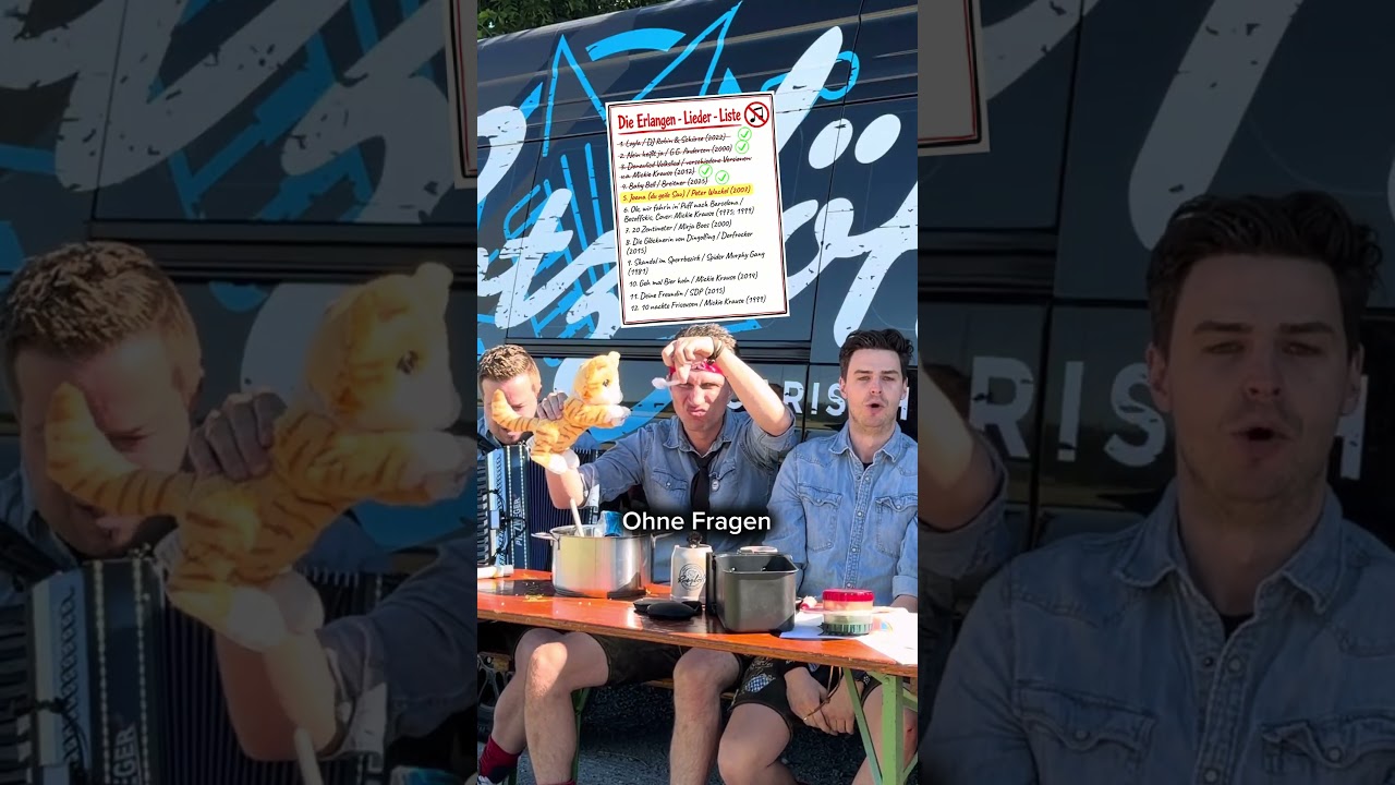 Erlangen - Liste - Medley - 12 Songs in 3 Minuten! #erlangen #bayern #bergkirchweih #song #band