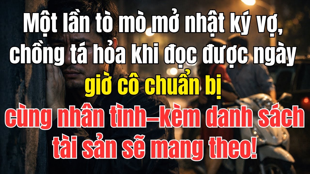 Một lần tò mò mở nhật ký vợ, chồng tá hỏa khi đọc được ngày giờ cô chuẩn bị bỏ trốn cùng nhân tình..