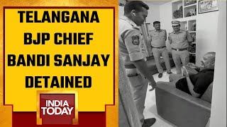 Telangana BJP President And MP Bandi Sanjay Kumar Detained From Home Ahead Of PM's Visit