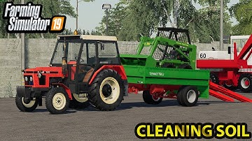 🚧Cleaning soil with small loader🚧||FS19 MINING MODS