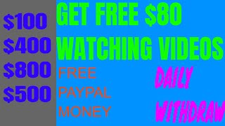 HOW TO MAKE MONEY ONLINE FAST WATCHING VIDEOS{$80} #howtomakemoneyonline