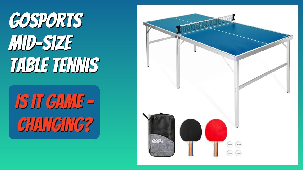 REVIEW (2025): GoSports Mid-Size Table Tennis. Features