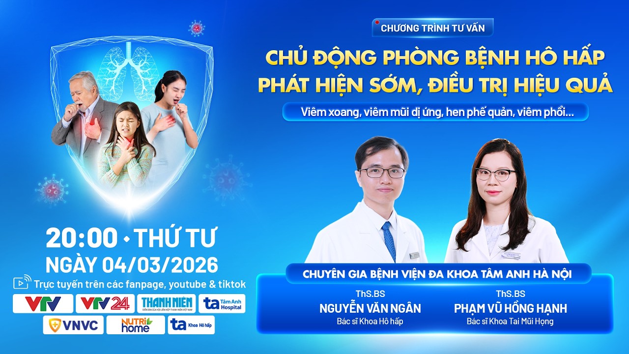 [Trực tiếp] Chủ động phòng bệnh hô hấp - Phát hiện sớm, điều trị hiệu quả  | VTV