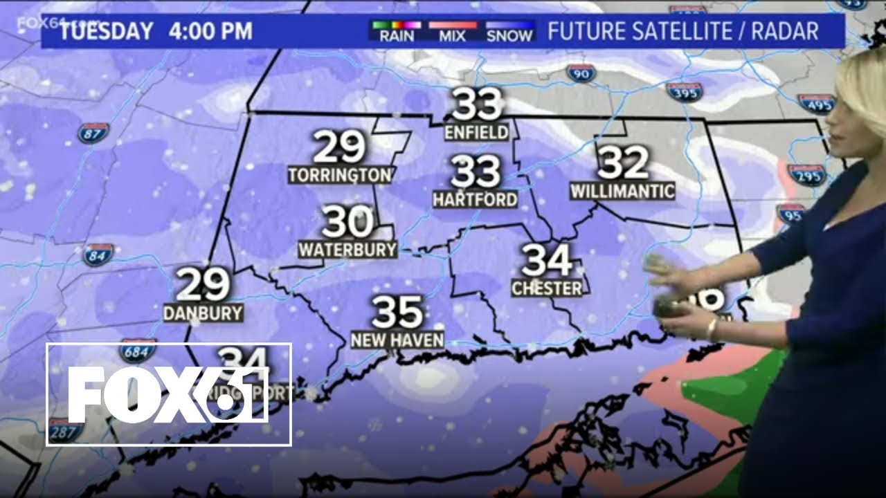Connecticut Weather: Tracking SNOW for Tuesday - YouTube