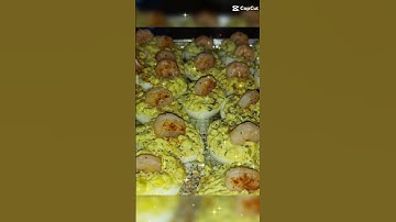 Old bay Shrimp Deviled Eggs