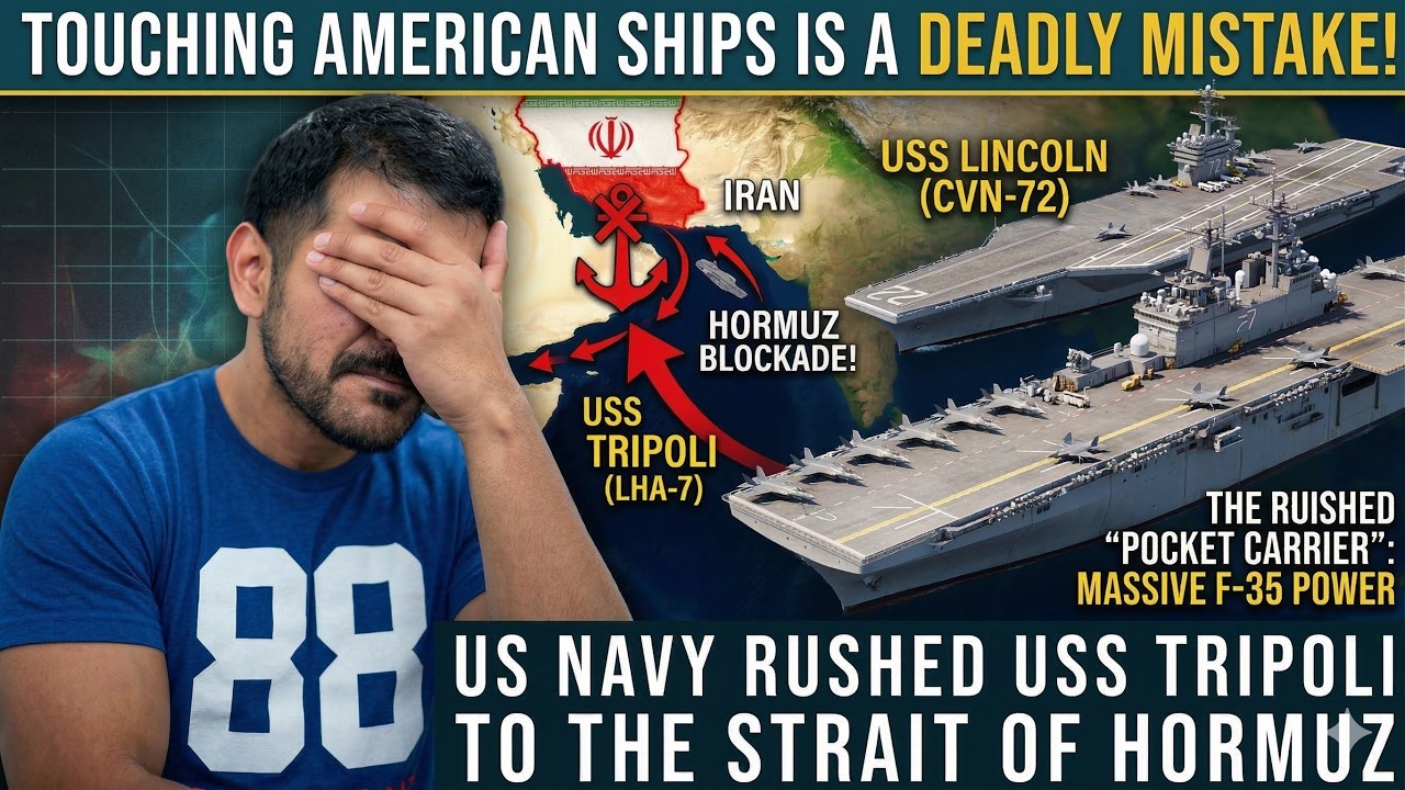 Why the US Navy Rushed USS Tripoli to the Strait of Hormuz | CG Reacts ...
