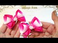 These Kitty bows will be your little one&#39;s favorite decoration.DIY ribbon bows/Бантики Китти.
