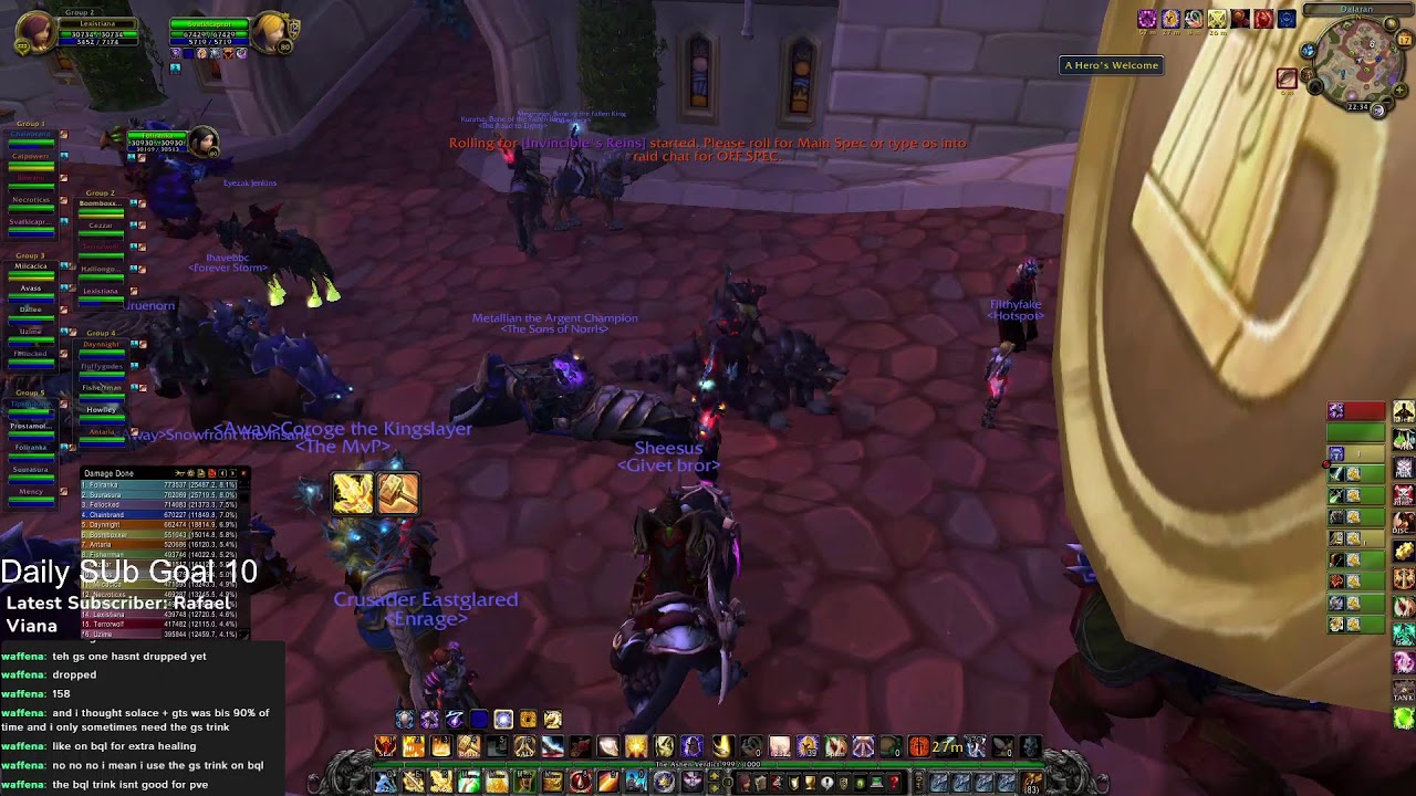 Retribution Paladin Icecrown Citadel 25 Heroic LoD Run