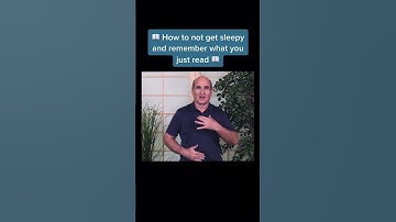 Thumbnail of How to not get sleepy from reading & remember what you read.📖 Do this for 20 seconds.😄