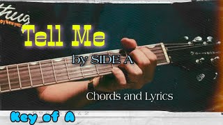 Video thumbnail of "Tell me - Side A | guitar chords and lyrics | Musikwerdas"