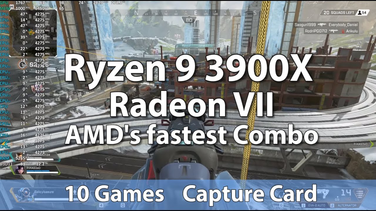 Gaming on AMD Ryzen 9 3900X and Radeon VII in 10 Games - YouTube