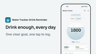 Water Tracker: Drink Reminder | Drink enough, every day