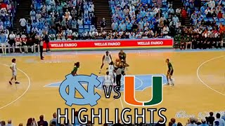 UNC Highlights vs Miami | Feb 26, 2024