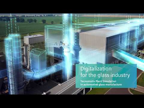 Plant Simulation software enables digitalization for the glass industry