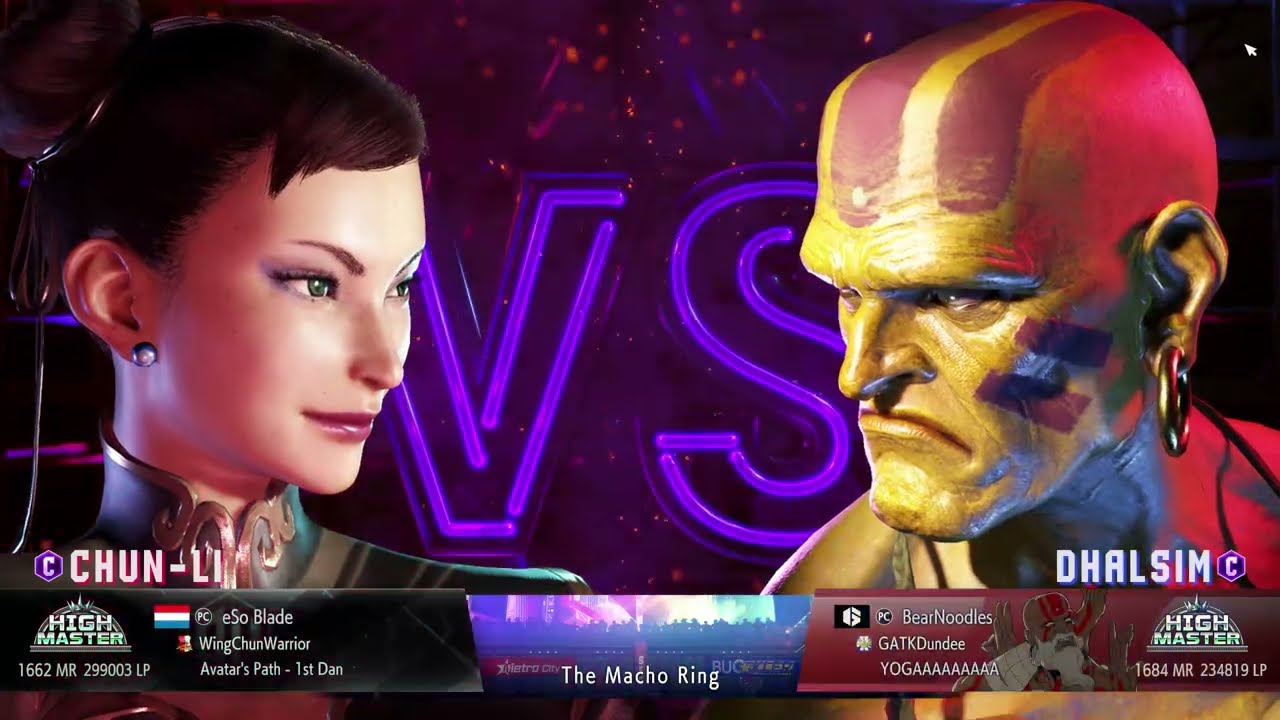 eSo Blade (Chun Li) vs BearNoodles (Dhalsim) Street Fighter 6