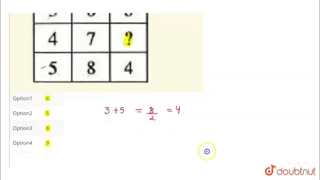 Find the missing number, if a certain rule is followed either row-wise ...