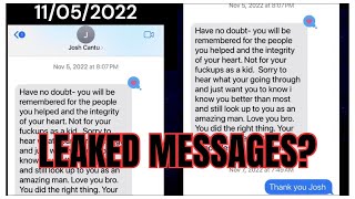 Who leaked messages Campaign NOT TO SUPPORT JOSH CANTU, But why Jared Leisek Messages