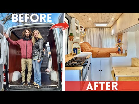 We Build our Dream Camper Van | FULL TIME LAPSE | Sprinter Camper Conversion