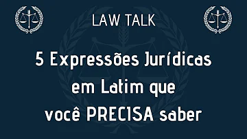 Qual a expressão em latim no jargão do direito?