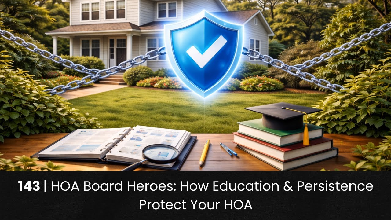 143 | HOA Board Heroes: How Education & Persistence Protect Your HOA