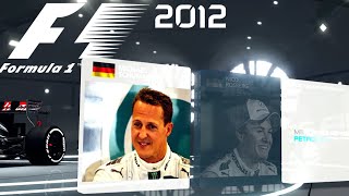 F1 2012 Driver List