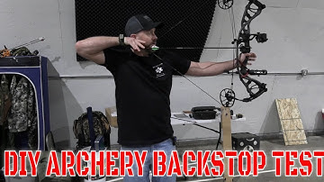 DIY Archery Target Backstop Test (Does it Stop an Arrow?)