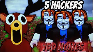 I survived 100 days with 5 hackers!!