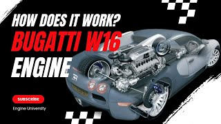 How Does It Work? Bugatti W16 Engine and Working Principle #bugatti