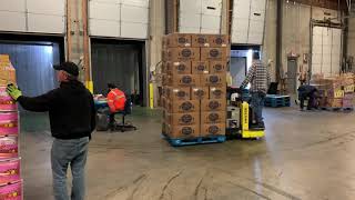 Loading Trucks At The Warehouse