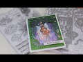 NEW! Tonic Studios Stamp Club 7: I Love You Fairy Much & Nuvo Alcohol Ink Markers Review Tutorial!