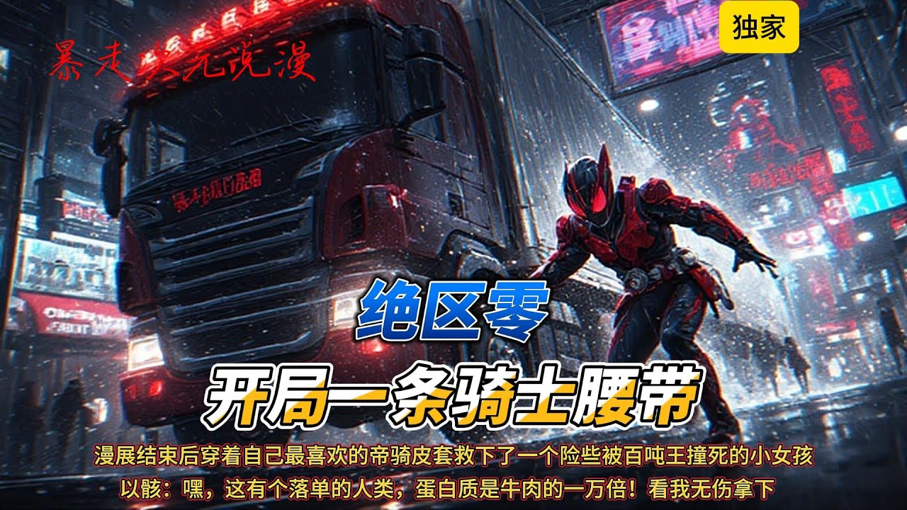 🔥《绝区零：开局一条骑士腰带！》1 |资深二次元特摄粉，在一次漫展结束后穿着自己最喜欢的帝骑皮套救下了一个险些被百吨王撞死的小女孩，但是自己却变成了二次元