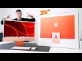 The NEW 24" iMac UNBOXING and SETUP - ORANGE