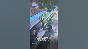 Terekam CCTV Aksi Maling Curi Motor di Depan Polisi, Berdalih Pindahkan Kendaraan ke Dalam Mess
