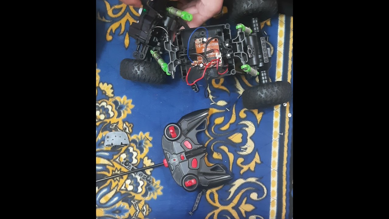 Remake of rc remote control broken car Friend's remote control car