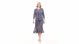 Alex Evenings Tea Length Jacket Dress SKU: 9961278