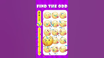 Find The Odd Emoji Out - How Good Are Your Eyes? 4 #emojichallenge #puzzlegame #quiz