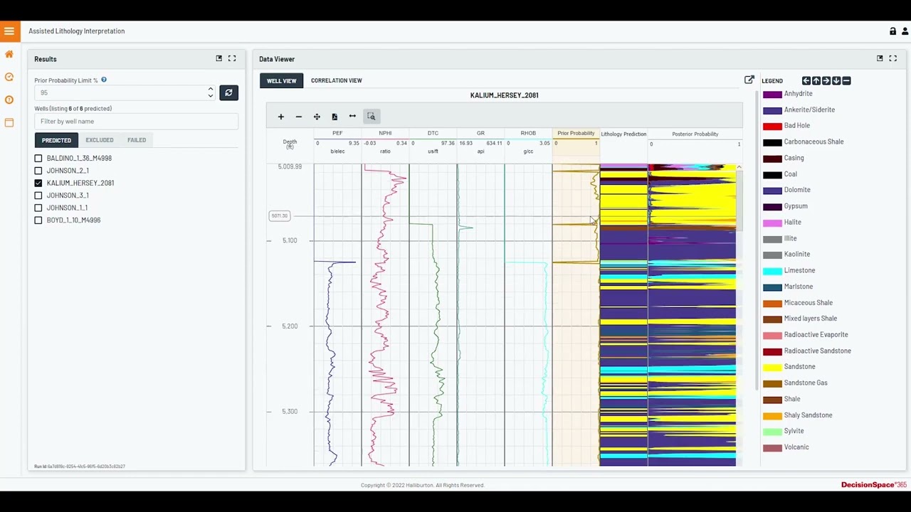 Assisted Lithology Interpretation – OpenWorks Connectivity