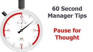 60 Second Manager - Pause for Thought