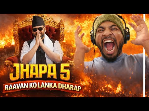 RAAVAN KO LANKA DHARAP !!! "JHAPA 5" - VYOMA | Official Lyrical Video | REACTION