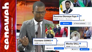 Sonko bat un record avec 1,3 Million, Diomaye perd 40k Followers, Macky vient en 2e position...
