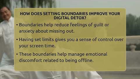 How Does Setting Boundaries Improve Your Digital Detox? - Holistic Balance And Bliss