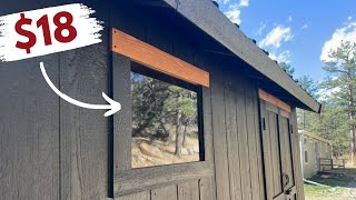 How To Build and Install Plexiglass Shed Windows (Cheap and Easy!) | Builds by Maz