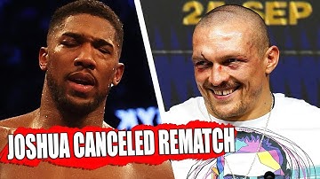 Anthony Joshua ANNOUNCED THE CANCELLATION OF THE REMATCH WITH Alexander Usyk / Tyson Fury - Wilder 3