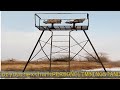 Guide Gear 12' Hunting Climbing Tree Stand Tower with Ladder, 2 Person Treestand, Hunting Gear, Equ
