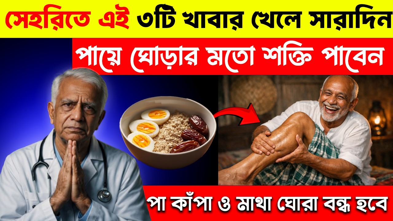 রোজায় পা দুর্বল লাগে? সেহরিতে এই ৩ খাবার না খেলে শক্তি পাবেন না!