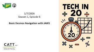 Basic Desmos Navigation With JAWS Profile