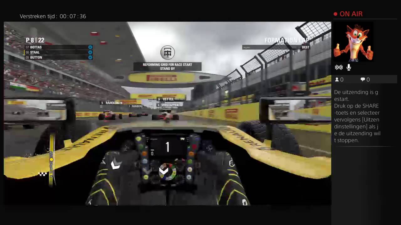 F1 2016 Career Mode Renault - China race