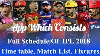 IPL 2018 App Consists full scheduled , live scores ,dream 11 , teams ,etc , || by Technical Paradise screenshot 1